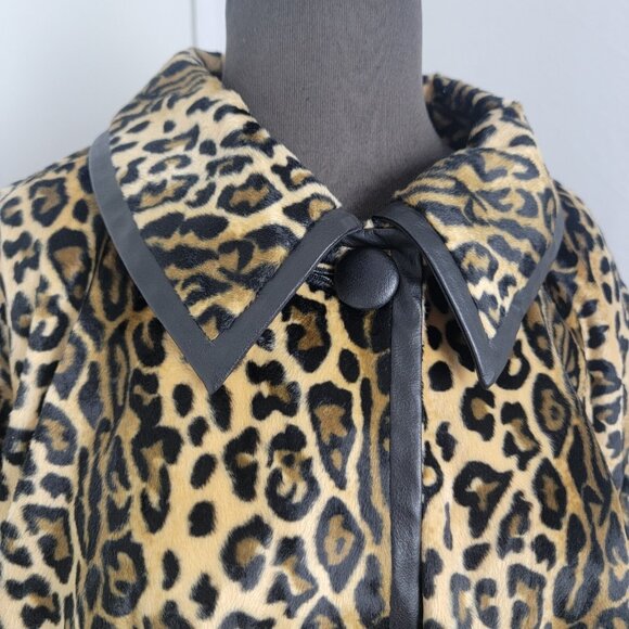 Nygard Collection Women's Leopard Print Jacket Coat NEW Size 24 W 24W Lined $159 - Picture 4 of 8